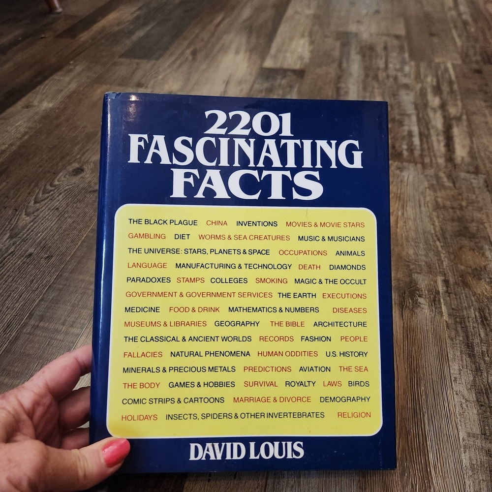 2201 Fascinating Facts David Louis Wings Books Hardcover Trivia Reference 1983